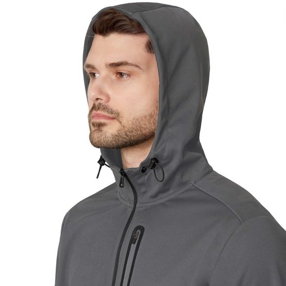 Mondetta Men's Hoodie Jacket, Wind / Water Resistant, Cinchable Hood - Picture 3 of 5